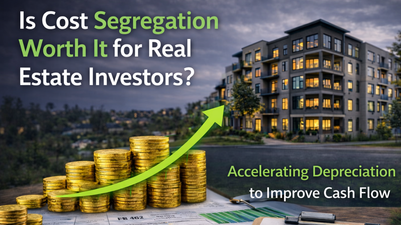 cost segregation accelerating depreciation to improve real estate investor cash flow