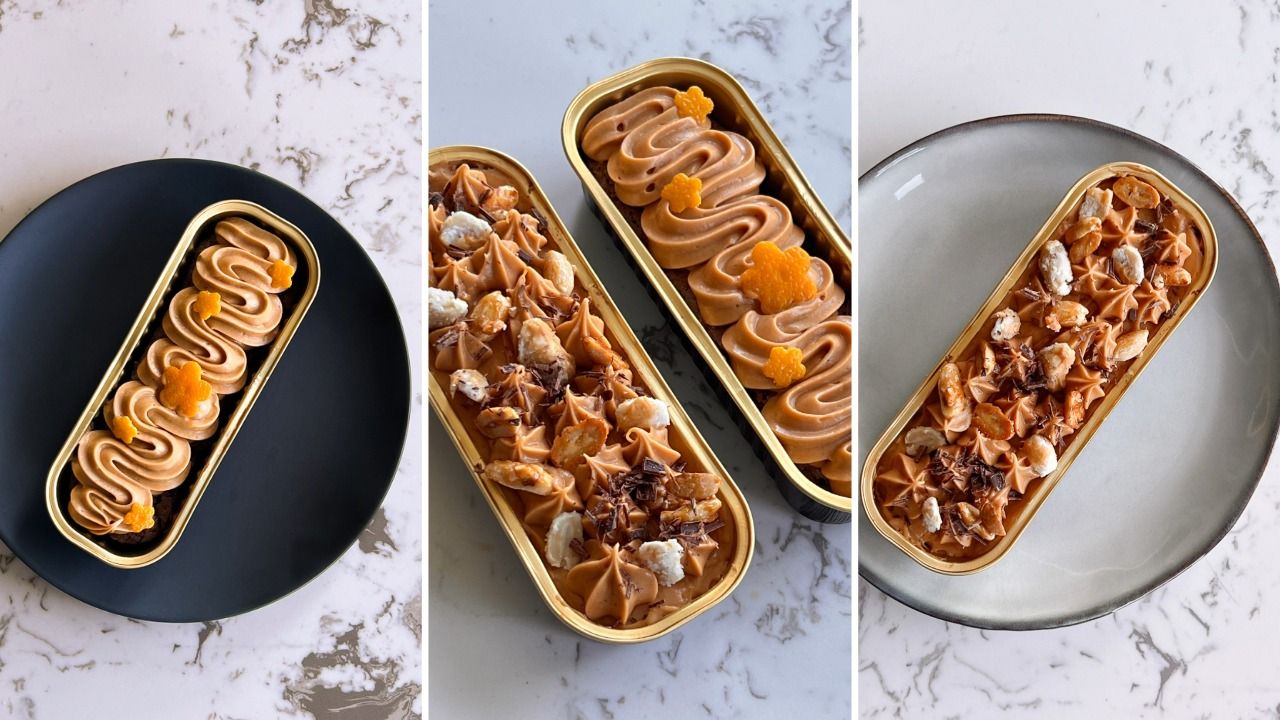 A selection of different flavoured brownie mini loaf pan desserts