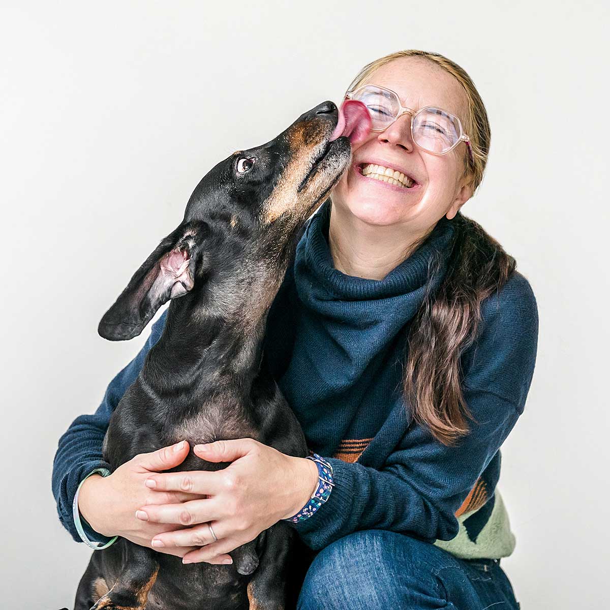 AHELP Project Guest Blogger - Wally giving doggy kisses to Christy
