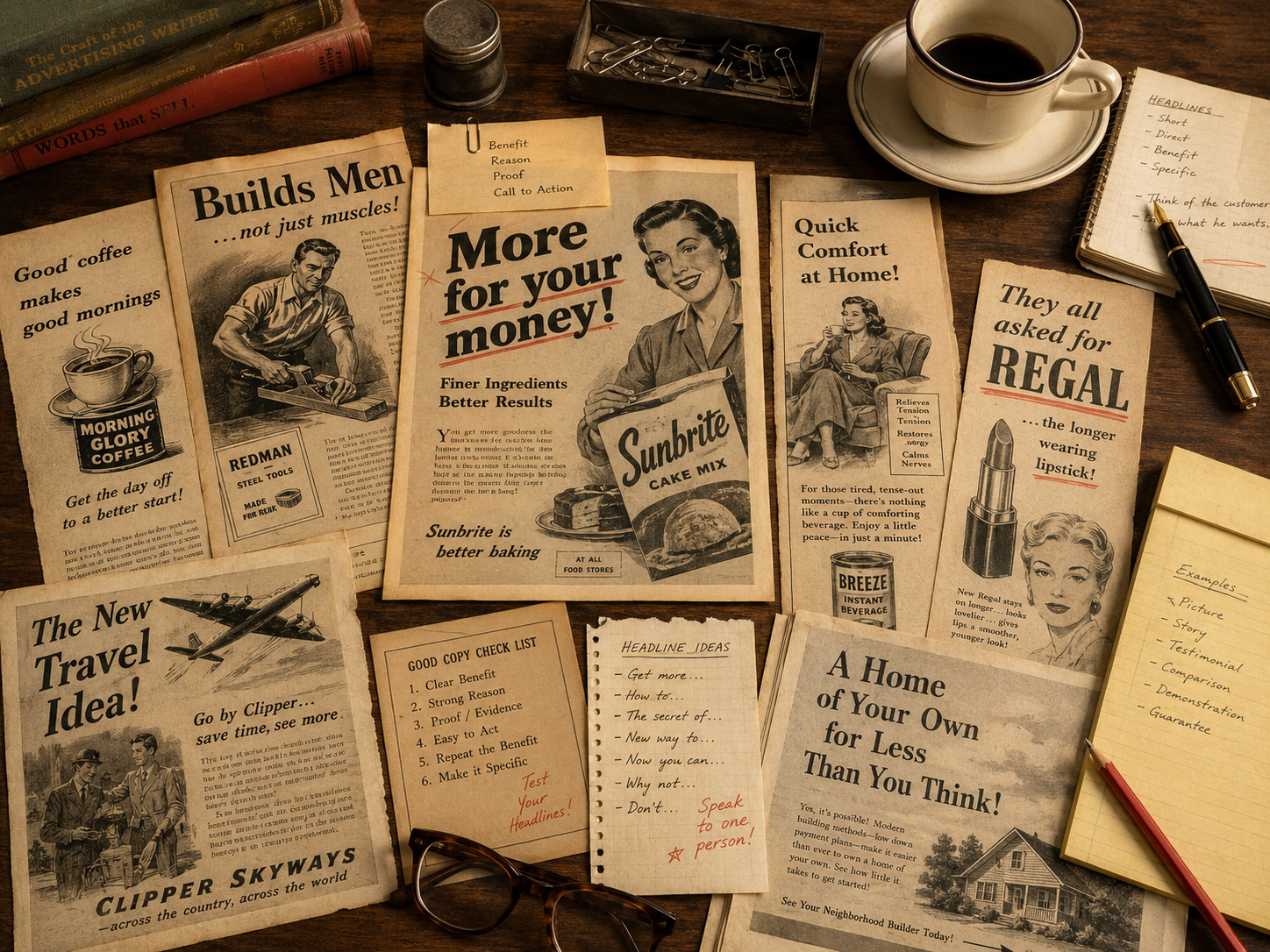 Examples of famous advertising hooks and headlines that made history