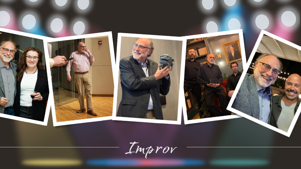 Cinematic photos professional man and woman in various settings with active participants laugh learn grow fun2growon