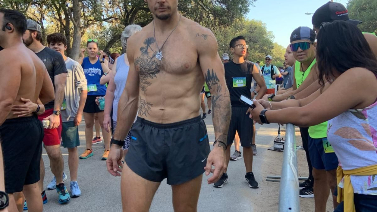 Mens running at forty