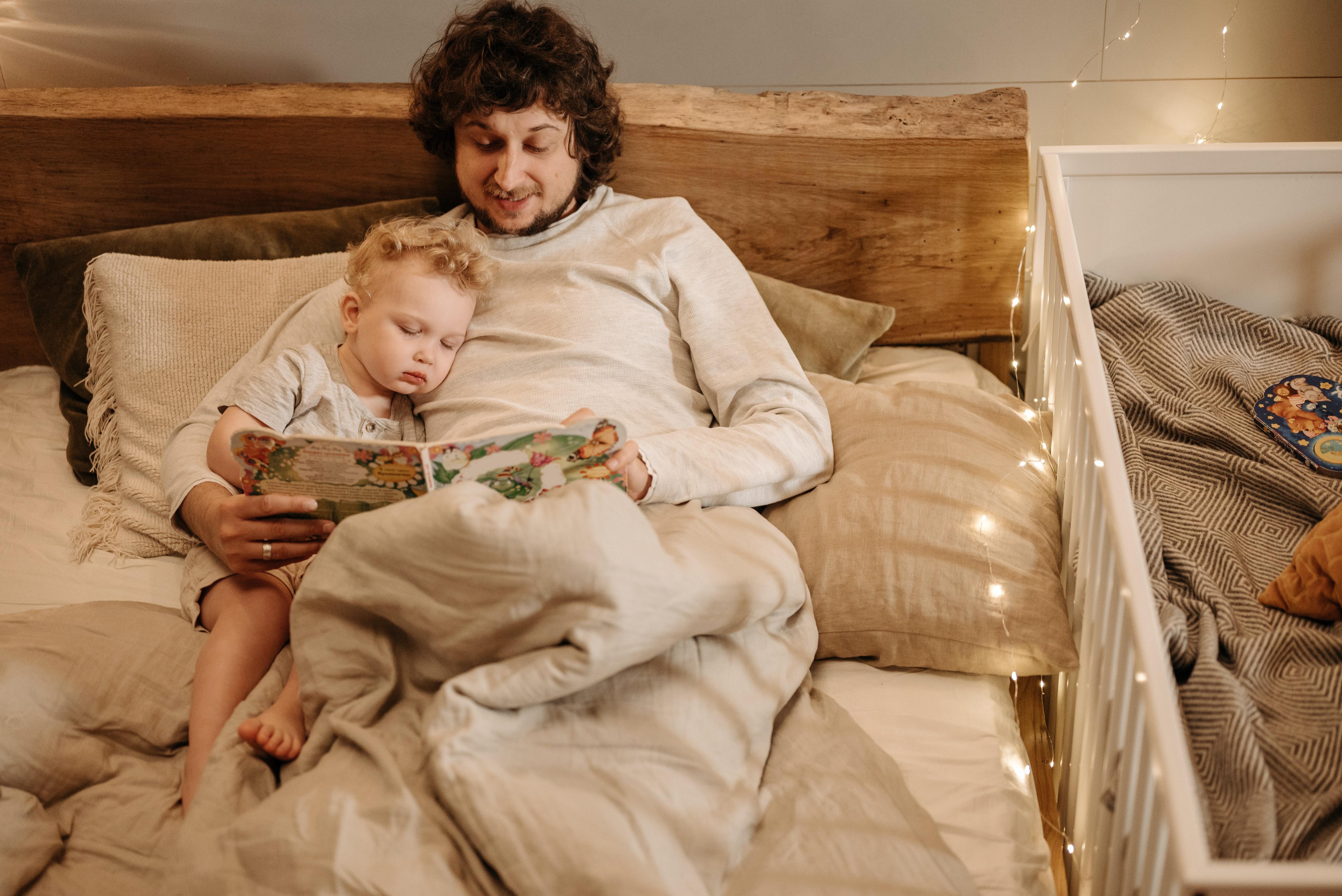 Parent and child sharing a flexible bedtime routine