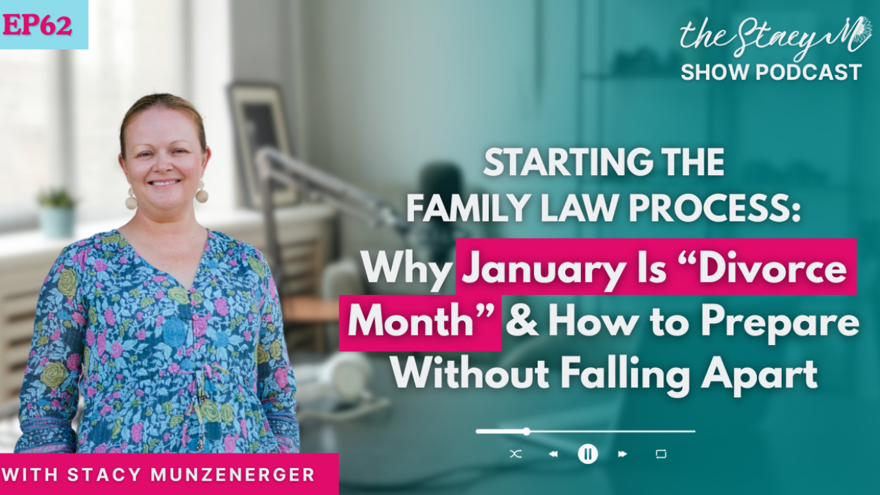 Image of Stacy in Episode 62:tarting the Family Law Process: Why January Is “Divorce Month” & How to Prepare Without Falling Apart
