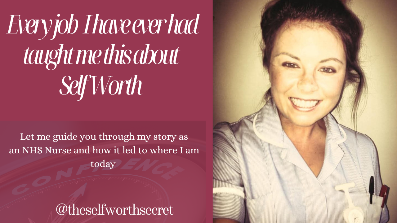 Picture of an NHS nurse who is now a self worth coach educating and empowering women