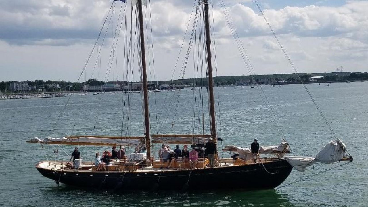 Sail boat on the water