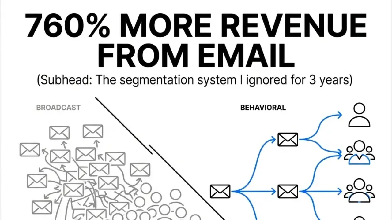 The Email Segmentation System That Turned My Broadcast Mess Into a Revenue Machine