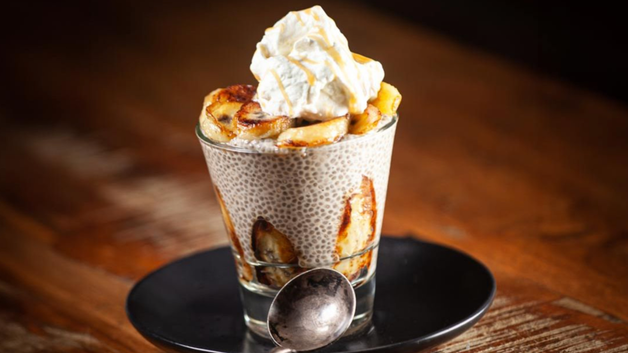 Vegan Banana Cream Chia Seed Pudding