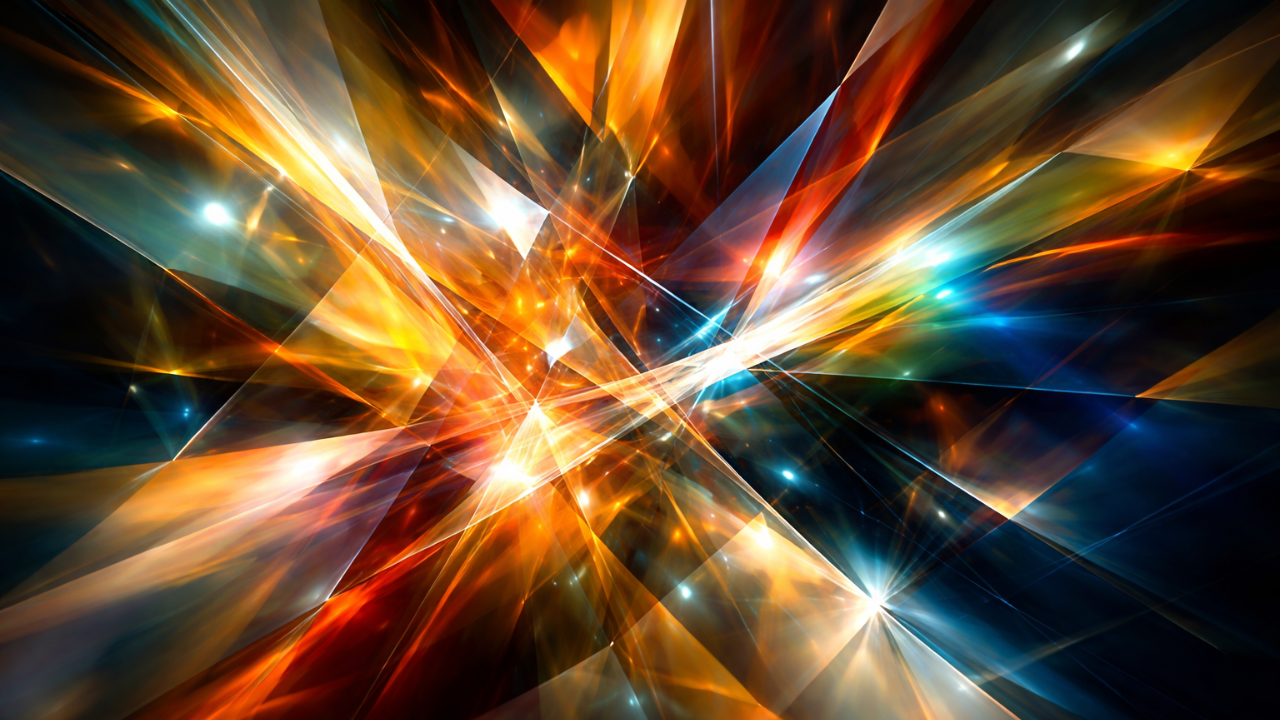 Abstract image with clashing colors and movement, symbolizing the internal dissonance experienced by high-performing women leaders when they begin managing perception instead of leading from alignment.