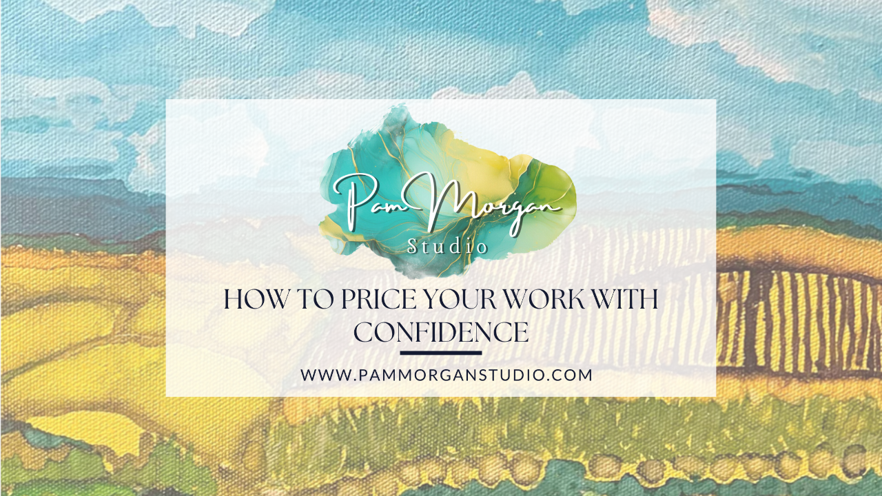 alcohol ink landscape painting