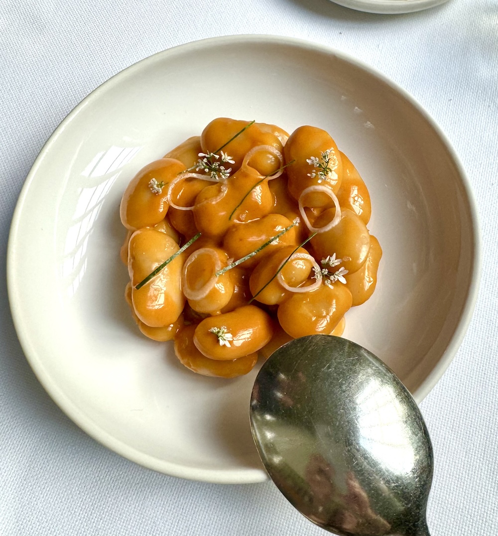 Gigande beans course at Eleven Madison Park