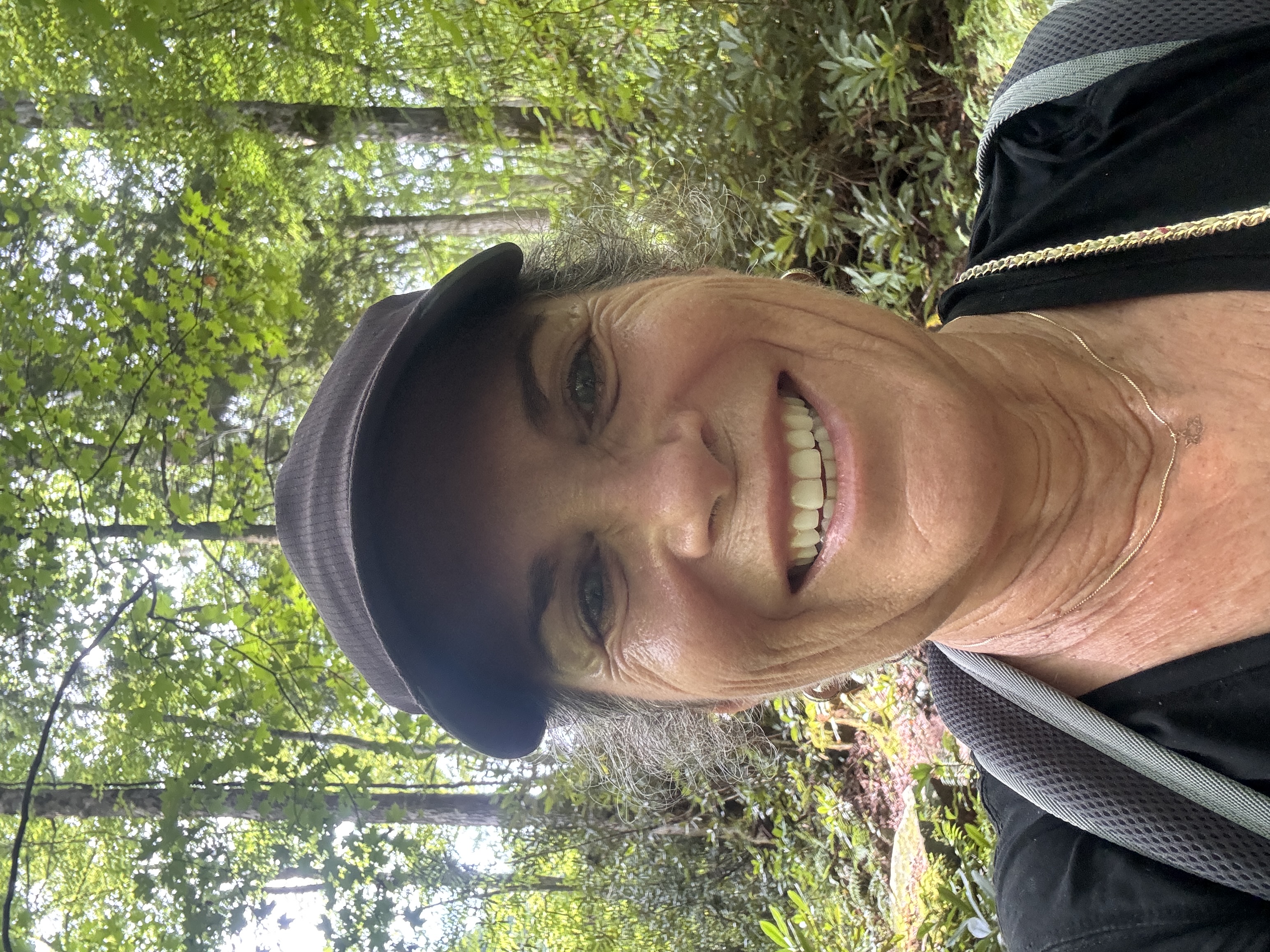 Dvora Citron hiking in Great Smoky Mountains National Park in Tennessee