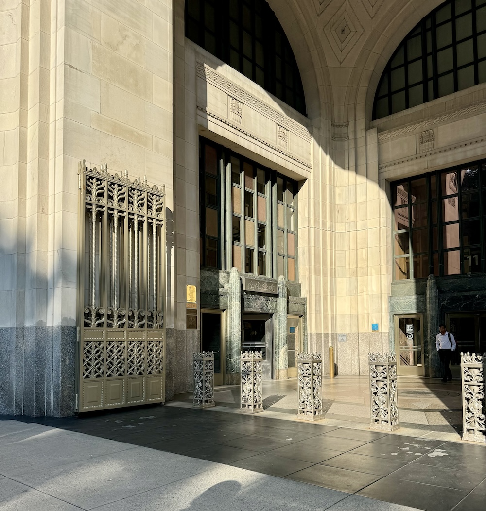 Entrance to Eleven Madison Park restaurant, New York City