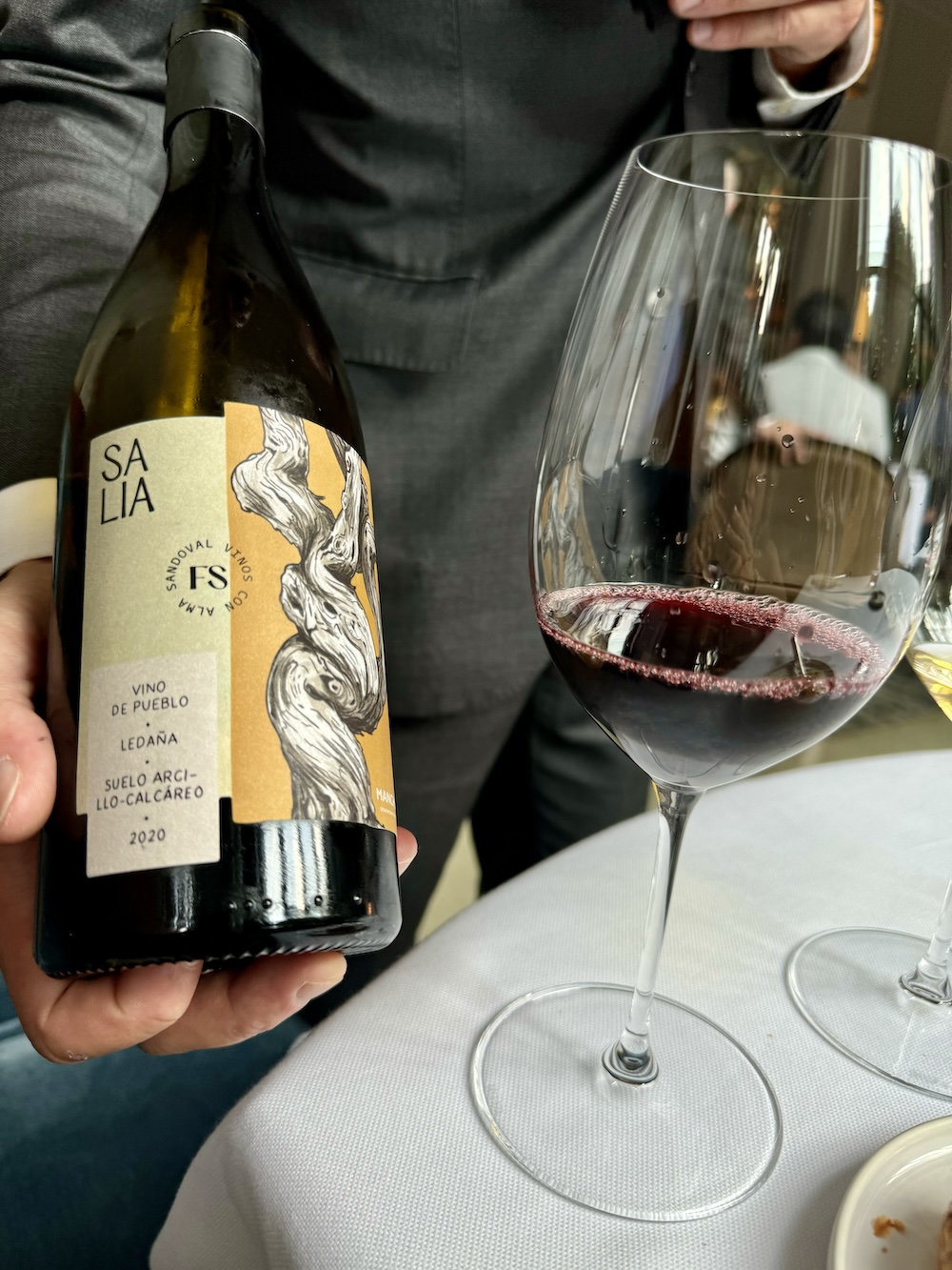 Red wine at Eleven Madison Park