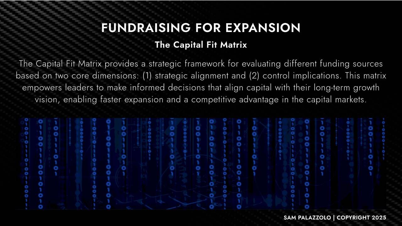 Fundraising for Expansion
