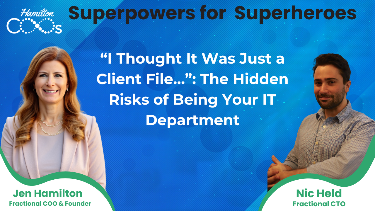 The Hidden Risks of Being Your IT Department