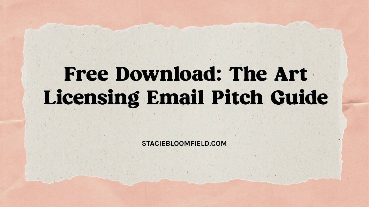 free download the art licensing email pitch guide