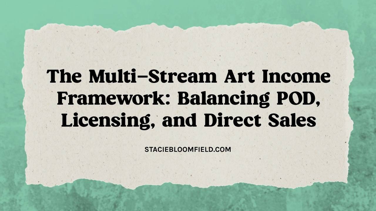multi-stream art income framework balancing pod licensing and direct sales