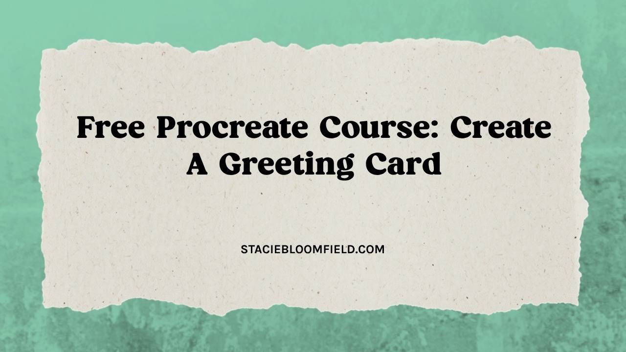 free procreate course create a greeting card