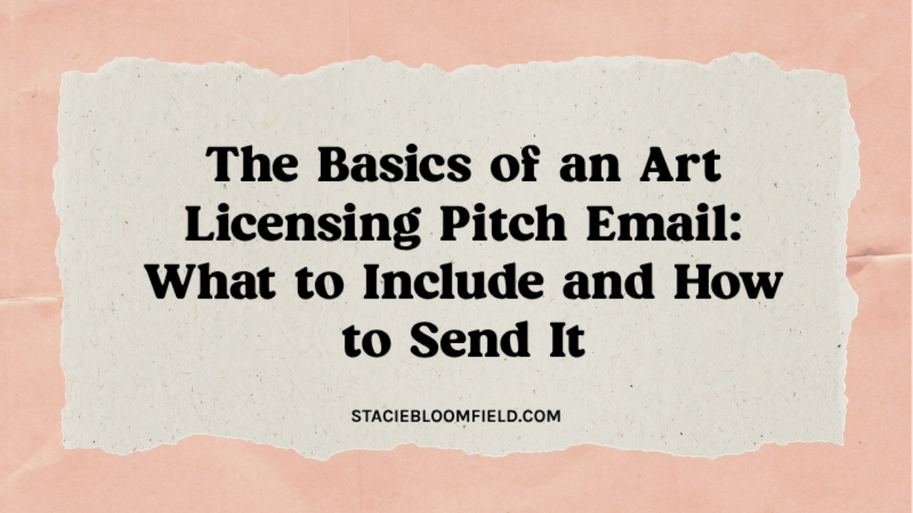 Key components of an art licensing pitch email — what to include and how to send it