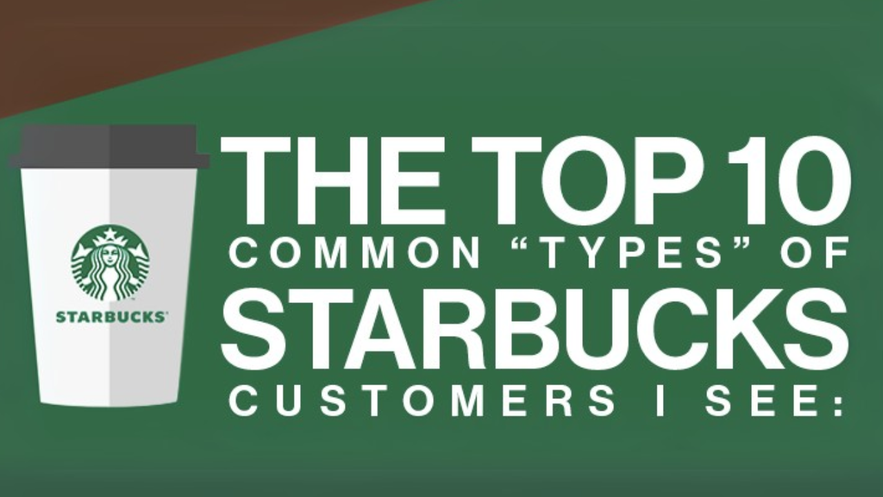 Starbucks List Infographic10 Types of People You Find At Starbucks