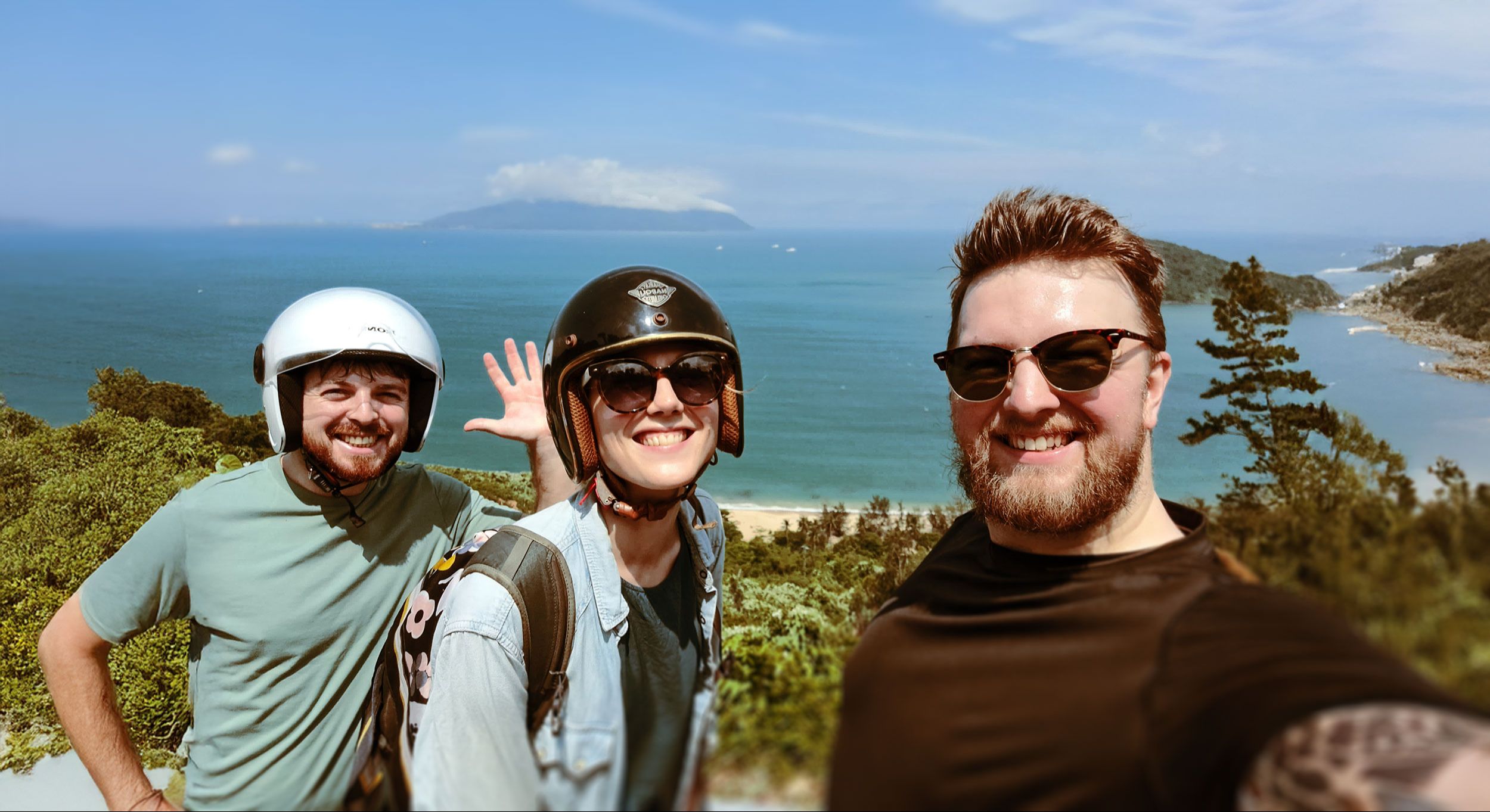 A photo of the team in Huế, Vietnam