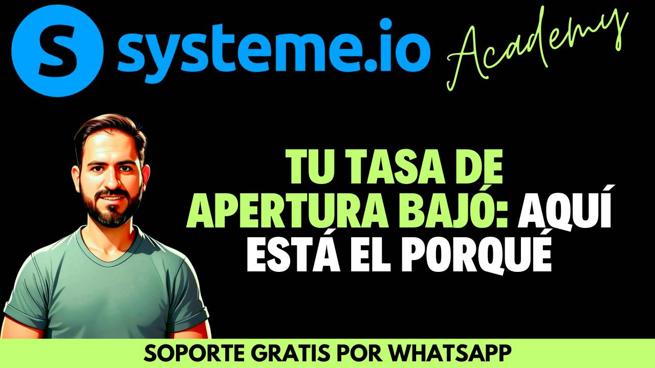 ¿Por qué cambió tu tasa de apertura al pasarte a Systeme?