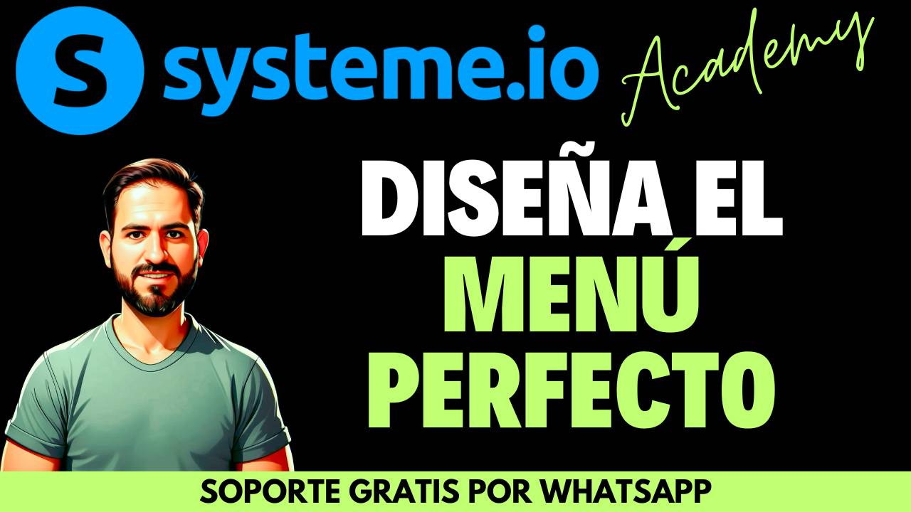 Cómo crear el menú de un blog en Systeme paso a paso