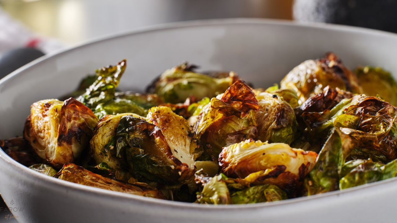 Brussel Sprouts with Bacon & Pomegranate