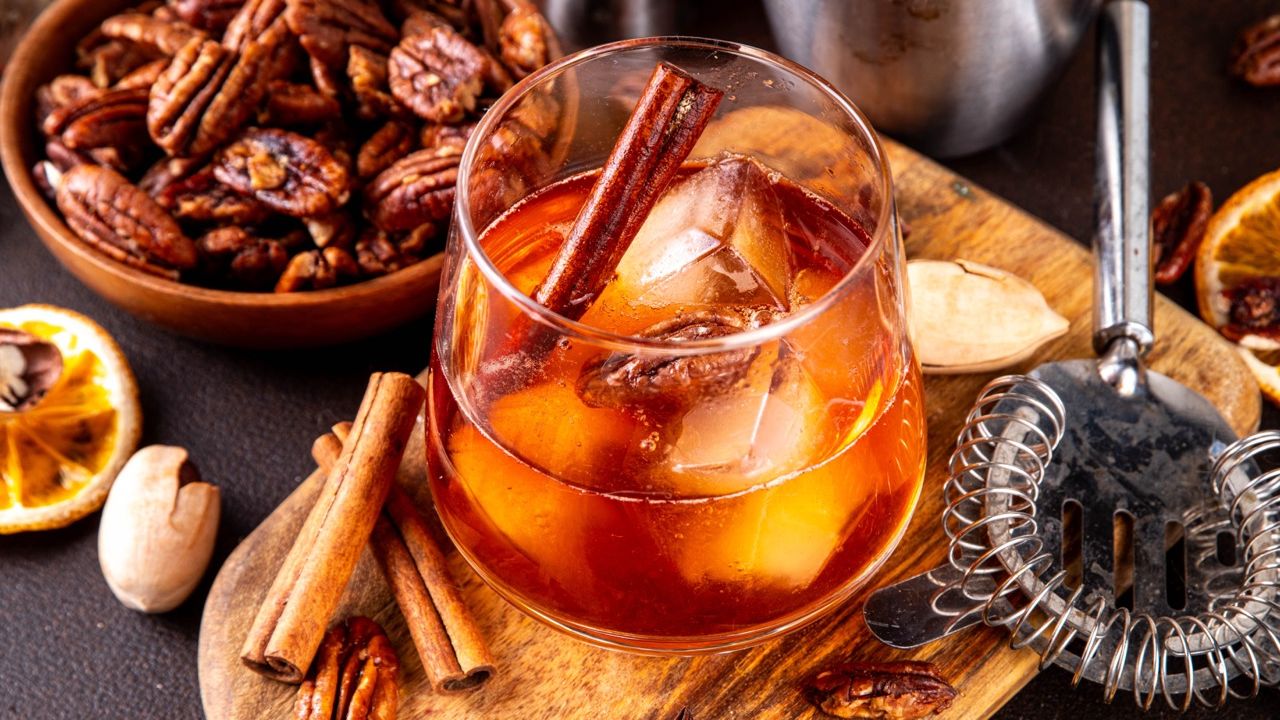 Brown Butter Pecan Washed Old Fashioned