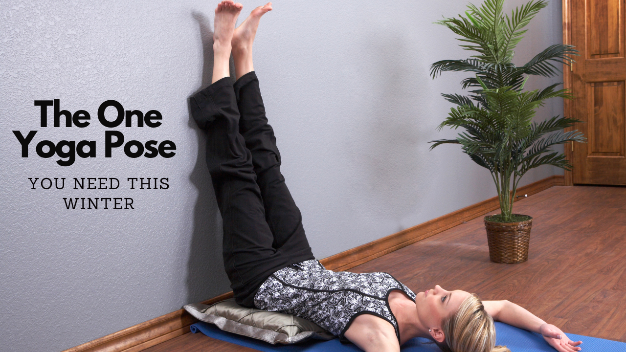 woman with legs up the wall 