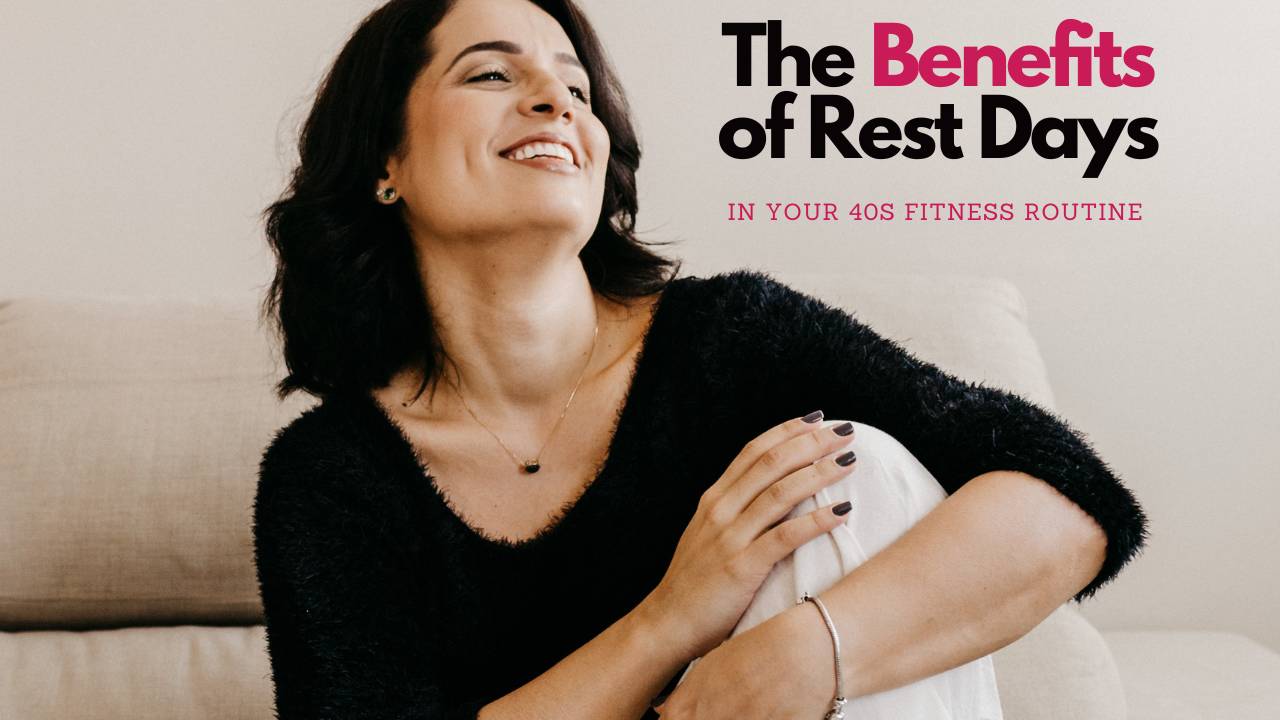 Woman smiling and resting