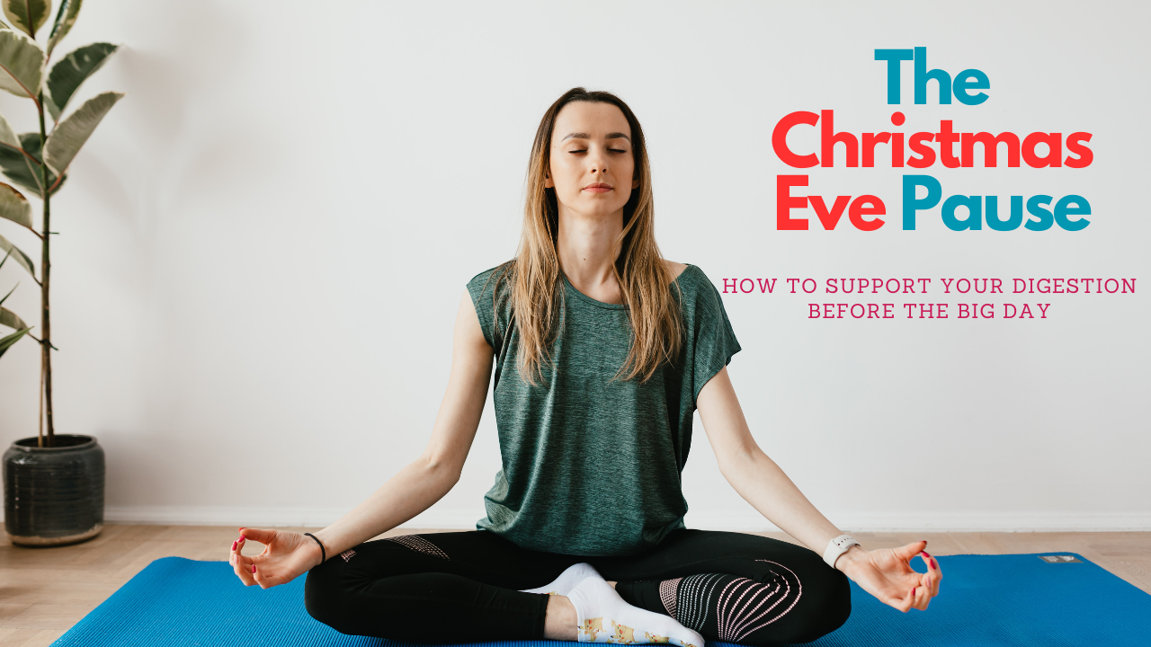 Woman taking a breath