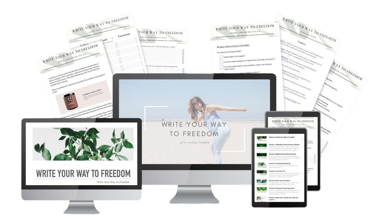 Course graphic for Write Your Way to Freedom