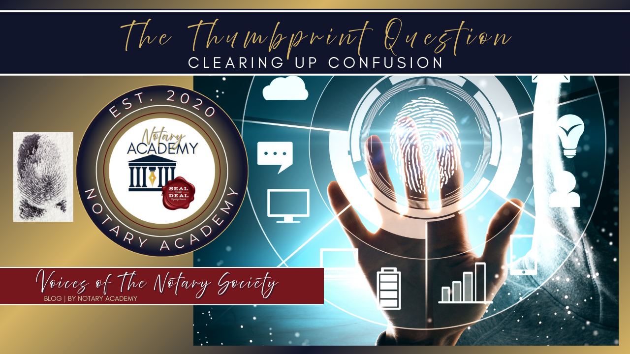  The Thumbprint Question – Clearing Up Confusion