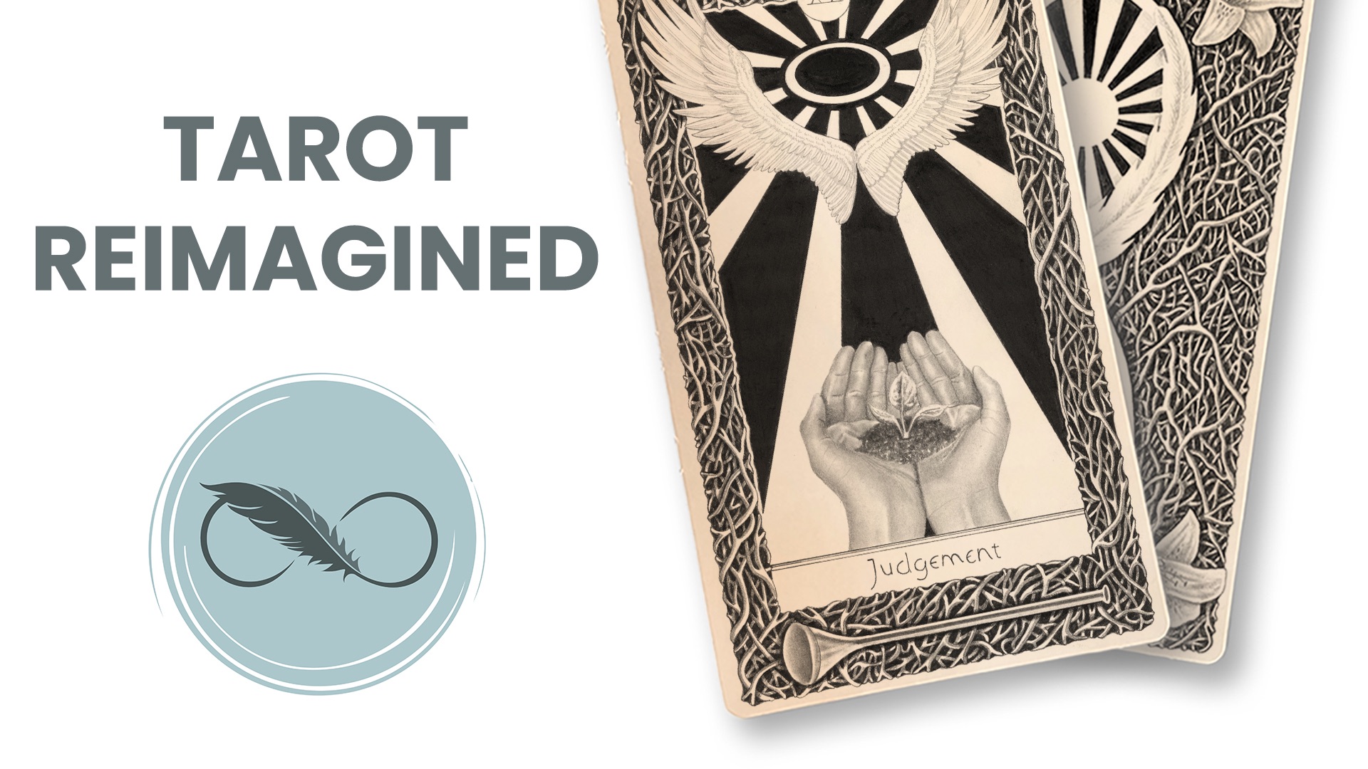 Tarot Card of Judgement shown next to a title stating "Tarot Reimagined"