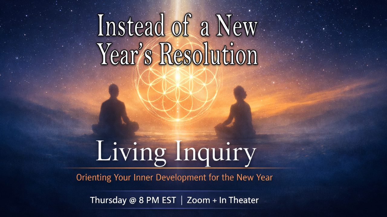 Instead of a New Year Resolution, Try a Living Inquiry