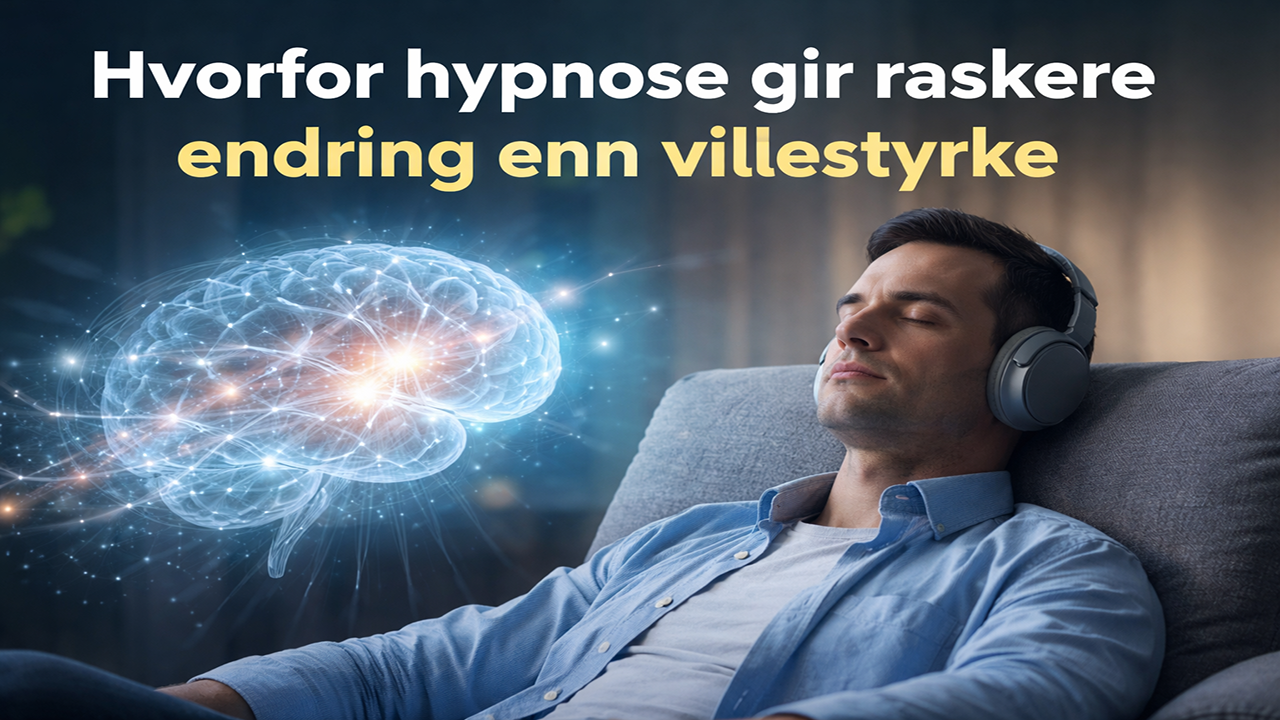 Hvorfor hypnose gir ofte raskere endring enn viljestyrke
