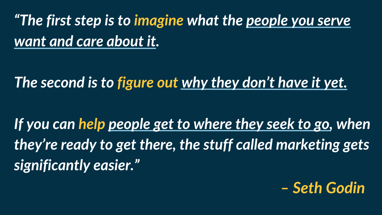 Imagine → Figure Out → Help.