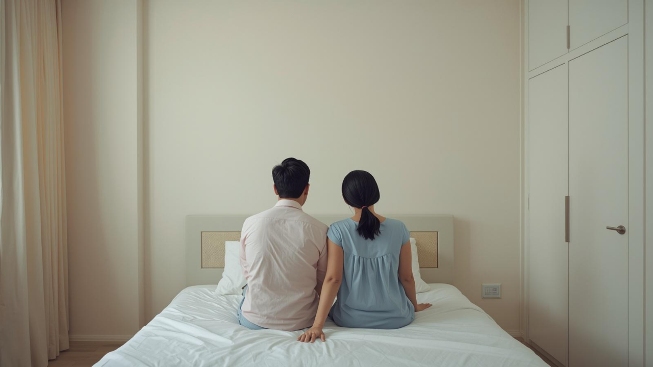 Person sitting quietly alone, reflecting on the emotional impact of past sexual trauma on their relationship