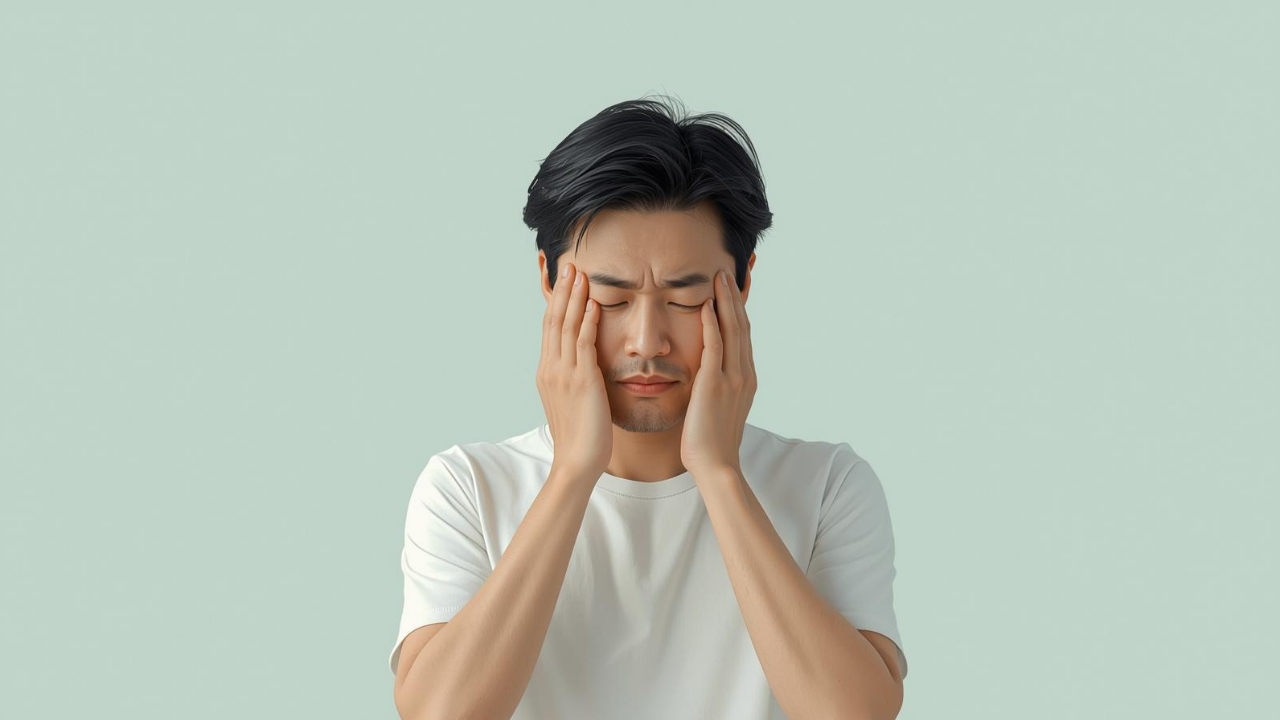 Person pausing to reflect and manage their emotional triggers during a difficult moment