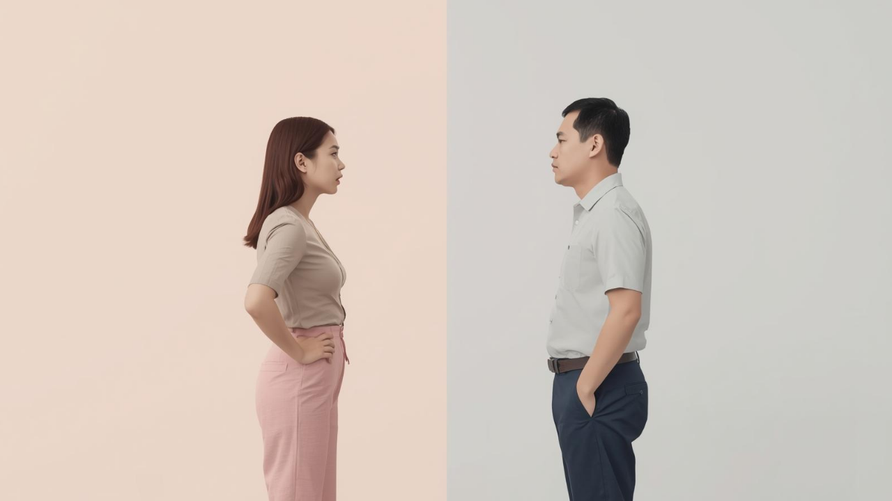 Couple in relationship counselling session at SACRED Institute Singapore discussing emotional differences between men and women