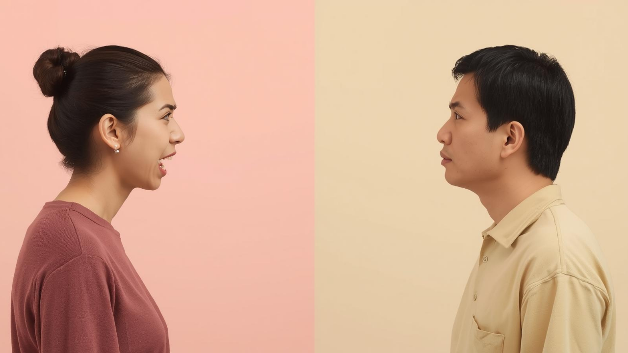 Couple in relationship counselling session at SACRED Institute Singapore discussing emotional differences between men and women