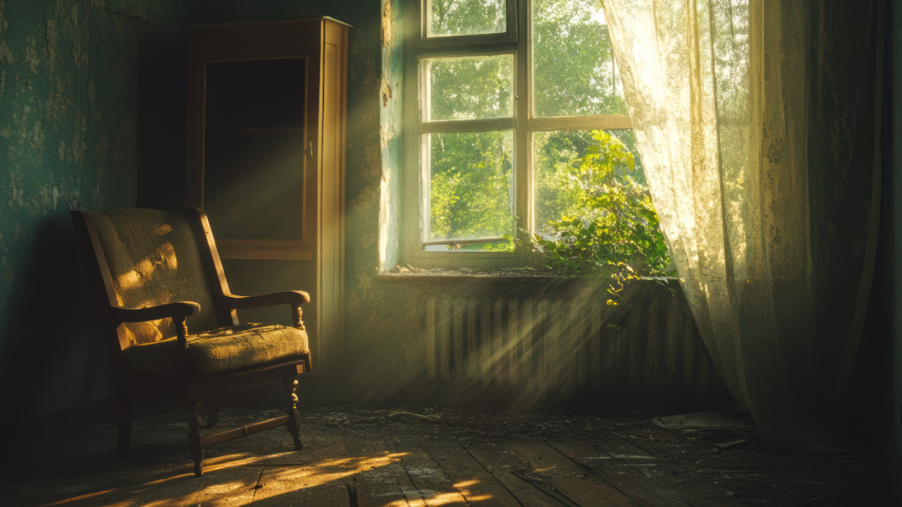 sunlight going into the window