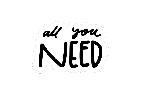 all you NEEDと書かれたイラスト