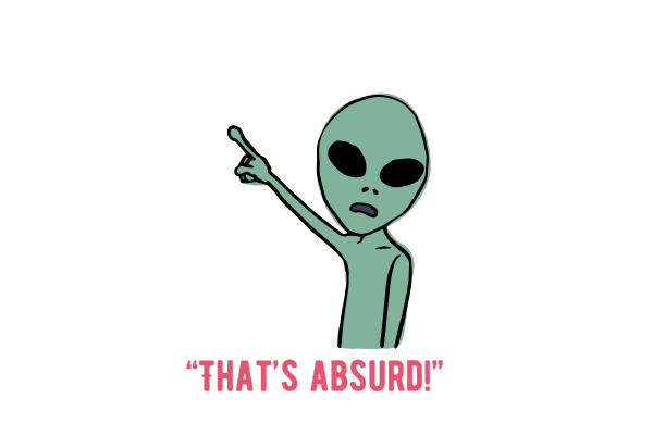 THAT'S ABSURDと書かれたイラスト