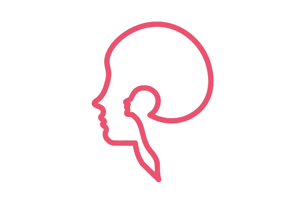 人の横顔のイラスト