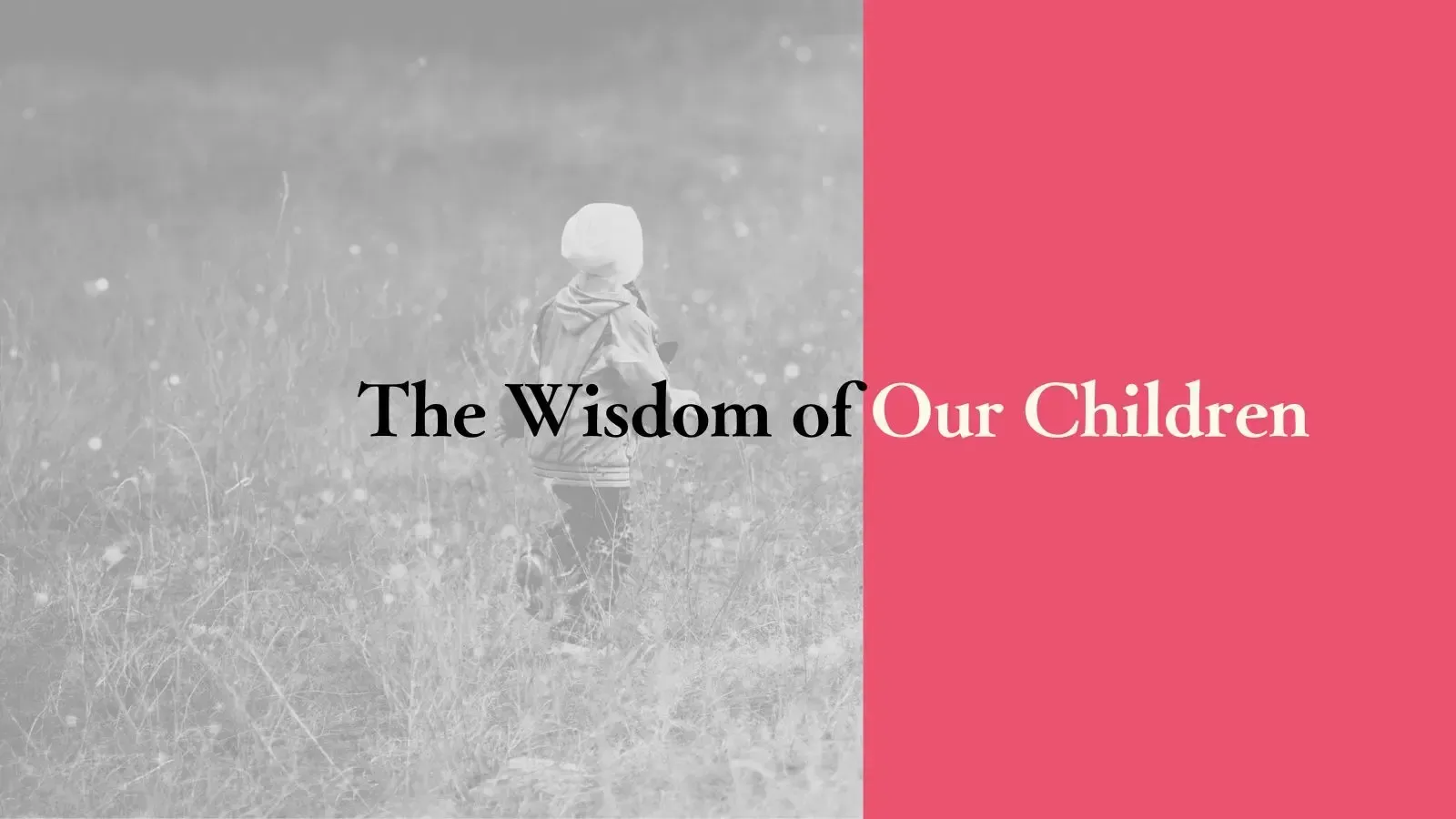 The Wisdom of our Children
