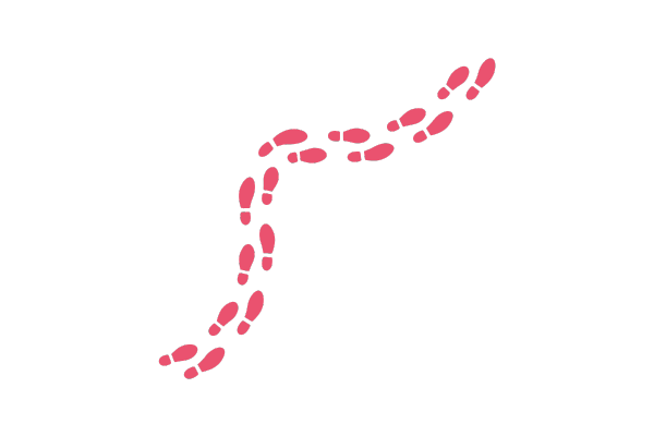 足跡のイラスト