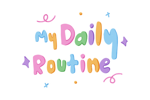 My Daily Routineと書かれたイラスト
